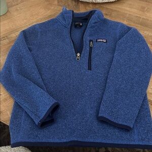 Patagonia Blue Quarter-Zip Fleece Jacket